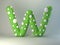 3d rendering of polka dot plasticine handmade font