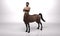 3D Rendering : A portrait of the male centaur, a pinup centaur posing