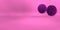 3D rendering of a Purple geometric background for commercial advertising. Purple fur balls. Purple fluffy hairs ball on Pink backg