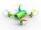 3D rendering - rainbow colored small drone
