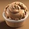 3D Rendering Realistic Rich and Creamy Peanut Butter Ice Cream