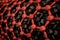 3D rendering of red nanotube surface