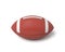 3d rendering of a red oval ball for American football on a white background.