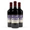 3D rendering red wine bottle with wine fair label in french