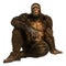 3D Rendering Sasquatch on White