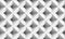 3d rendering. seamless minimalist diagonal white square grid pattern design art wall background