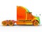 3D rendering - semi truck finite element analysis