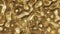 3D Rendering of shinny gold in abstract geometry shape. For precious product background, wallpaper