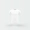 3D rendering of a simple white t-shirt isolated on a grey background - great for fashion concepts