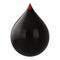 3d rendering of single drop oil petrol gasoline black droplet