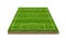 3d rendering of a soccer grass sport field with white lines