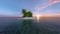 3D rendering of solitary island