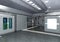 3D Rendering Space Laboratory Corridor