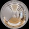 3d rendering spherical 360 degrees, seamless panorama of bedroom