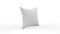 3D rendering of a square fluffy white pillow against a white background