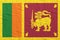 3d rendering of Sri Lanka flag