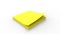 3d rendering of a stack of sticky notes isolated in white background