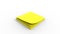 3d rendering of a stack of sticky notes isolated in white background