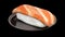 3d rendering of Sushi roll japanese food in dish