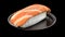 3d rendering of Sushi roll japanese food in dish