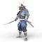 3D rendering of Tengu samurai