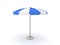 3D Rendering of a terrace umbrella