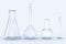 3d rendering, test tube and beaker in the lab