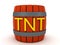 3D Rendering of TNT black powder keg
