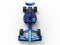 3D rendering - top view blue performance race car