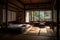 3d rendering of traditional japanese bedroom