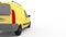 3d rendering of a transporter van car isolated in studio background