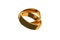 3D Rendering Two Realistic Couple Gold Wedding Ring