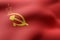 3d rendering of a USSR flag