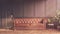 3d rendering of victorian living room with a large sofa - classic style - retro look