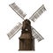 3D Rendering Viking Style Wooden Building on White