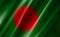 3D rendering of the waving flag Bangladesh