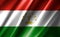 3D rendering of the waving flag Tajikistan