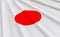 3d rendering. waving JAPAN national Flag wall background.