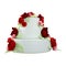 3D Rendering Wedding Cake on White