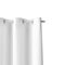 3D rendering of a white curtain hanging from a pipe isolated on a white background