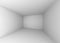 3D Rendering white empty room, interior illustration