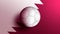 3D rendering of a white football against the Qatar flag background