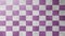 3D rendering. The white and purple checkered pattern on marble. Checkered chess texture. Abstract geometric texture pattern with