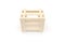 3D Rendering of Wooden Crate on White