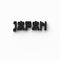 3D RENDERING WORDS `JAPAN`