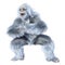 3D Rendering Yeti on White