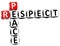 3D Respect Peace Crossword