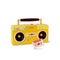 3d Retro Boombox and Audio Cassette Set Cartoon Style. Vector