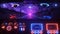 3D Retro Synthwave Car Interior View VJ Loop Motion Background