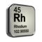 3d Rhodium element